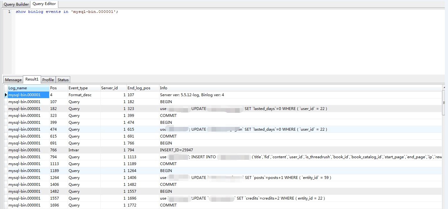 mysqlbinlog 查看具体的sql语句 (binlog_format=row模式) 转